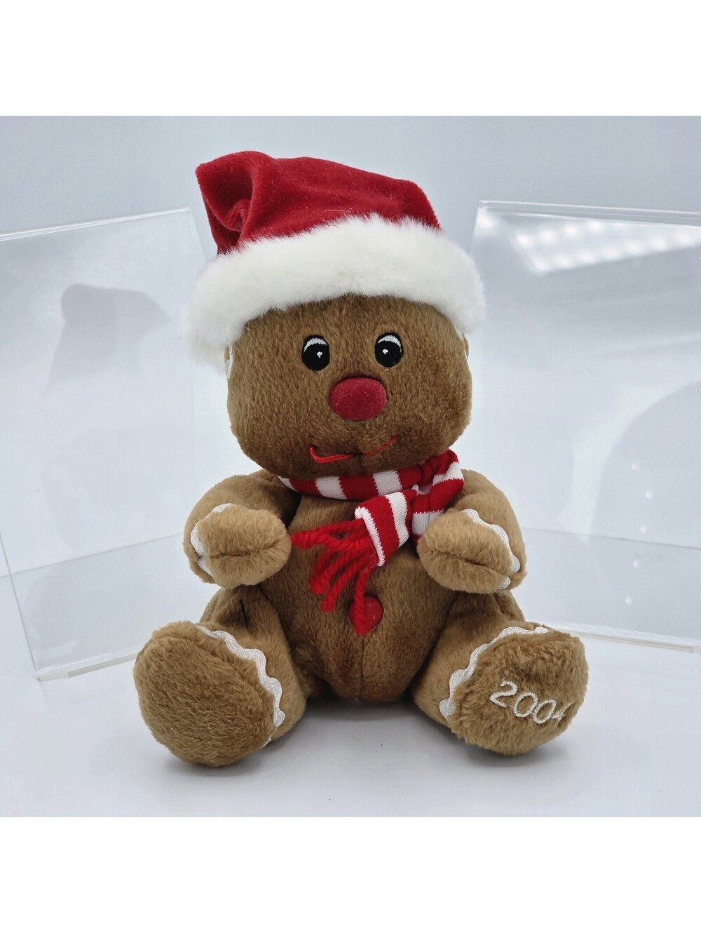 Vintage Christmas Gingerbread Plush Beanbag 6" Sears Exclusive Charity 2004